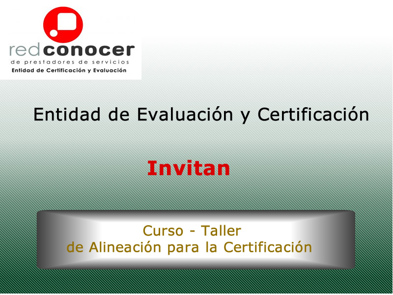 Curso – Taller de Alineación para la certificación en el estándar ECOO20