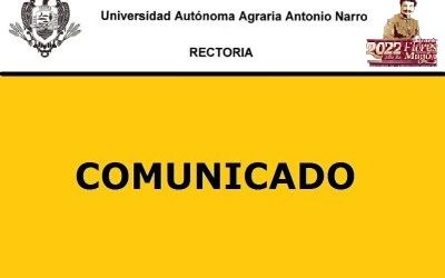 A la comunidad estudiantil y trabajadores