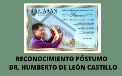 Reconocimiento Póstumo Dr. Humberto De León Castillo