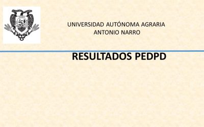 Resultados de la evaluación PEDPD, convocatoria 2022 que evalúa productividad 2021