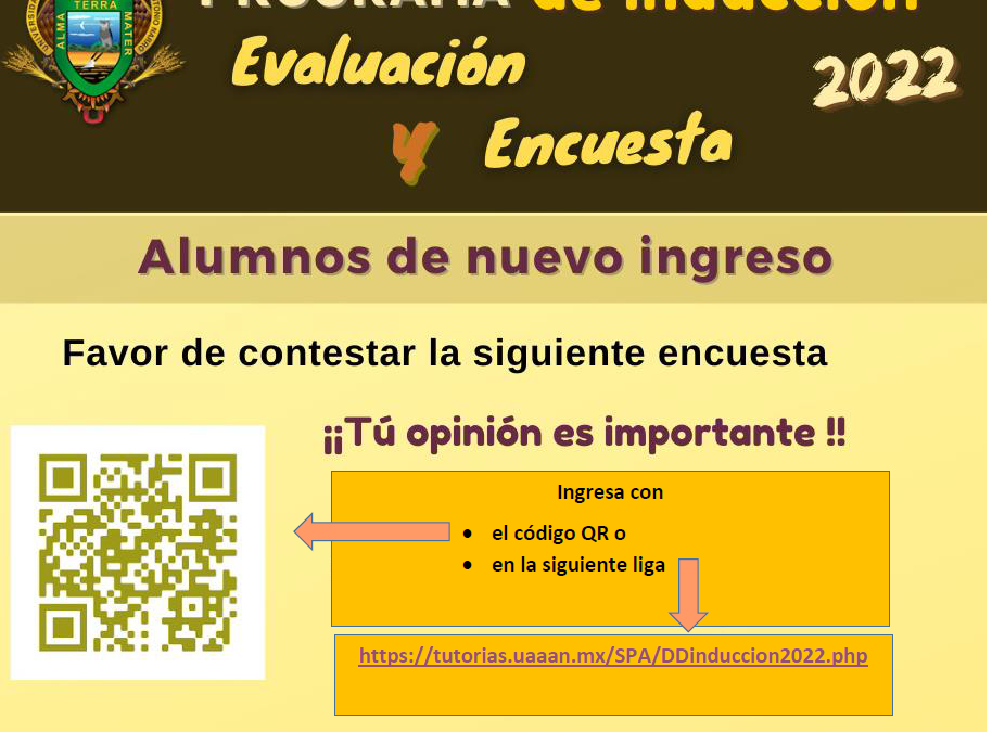 Encuesta para alumnos de nuevo ingreso