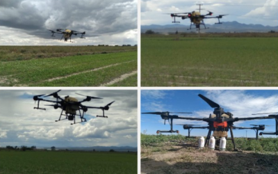 Drones para la aplicación foliar de insumos en la Agricultura