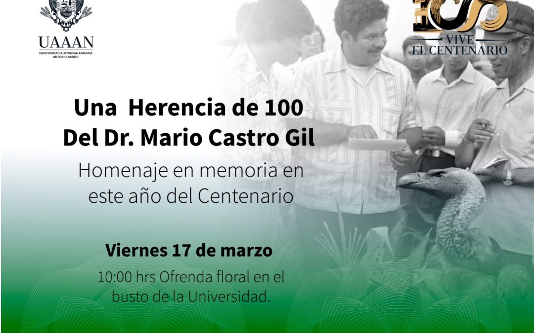 Homenaje en memoria al Dr. Mario Castro Gil