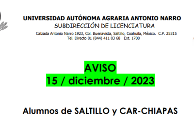 AMPLIACION DE FECHA LIMITE DE PAGO INSCRIPCION ENERO – JUNIO DE 2023