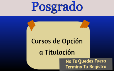 Cursos de Opción a Titulación