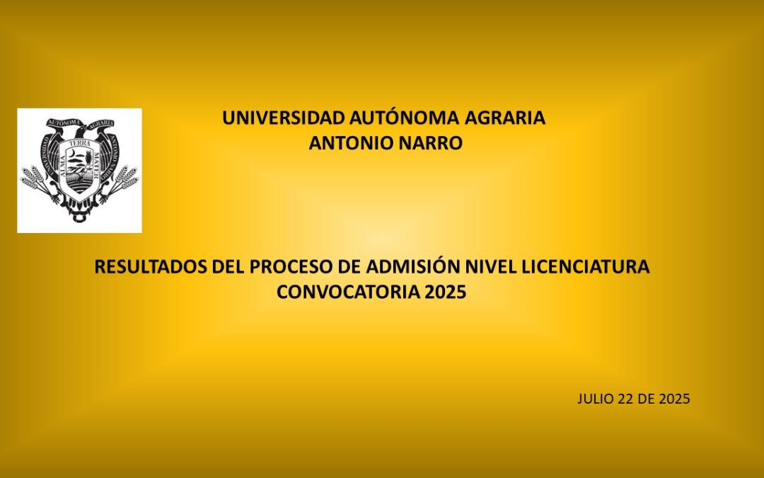 RESULTADOS DEL PROCESO DE ADMISIÓN NIVEL LICENCIATURA 2025