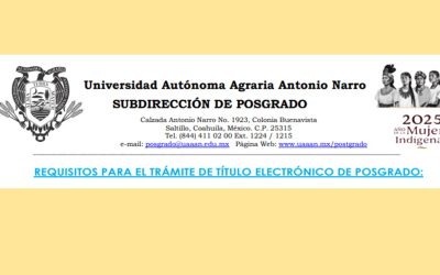 REQUISITOS PARA TRAMITE DE TITULO ELECTRONICO DE POSGRADO