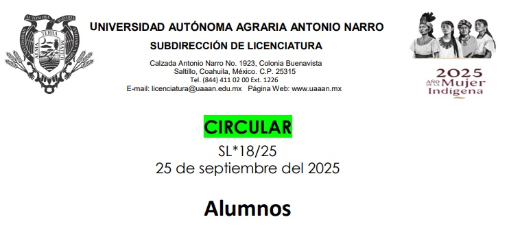 SUSPENSION DE CLASES PARA ALUMNOS DE INGENIERO AGRONOMO FORESTAL. VIERNES 26 DE SEPTIEMBRE