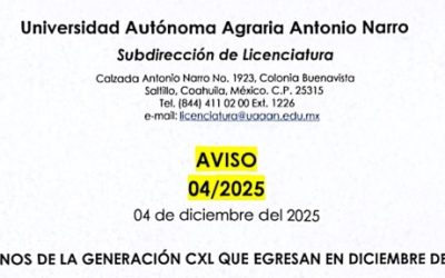 ALUMNOS QUE EGRESAN EN DICIEMBRE 2025
