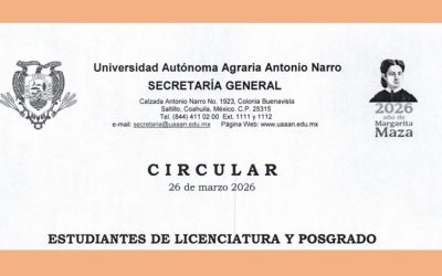 AVISO.. ALUMNOS DE LICENCIATURA Y POSTGRADO. REGRESO A CLASES 20 DE ABRIL.