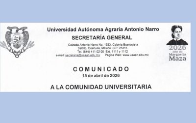 COMUNICADO SECRETARIA GENERAL