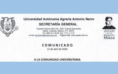 COMUNICADO A LA COMUNIDAD UNIVERSITARIA