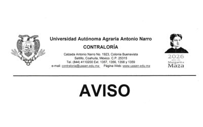 AVISO. CONTRALORIA