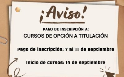 Curso de opción a titulación