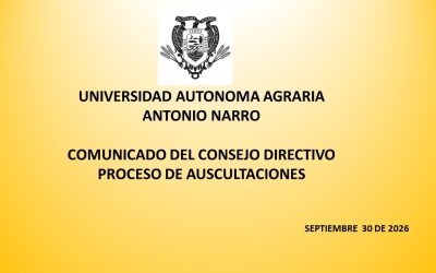 COMUNICADO DEL CONSEJO DIRECTIVO.  PROCESO DE AUSCULTACIONES