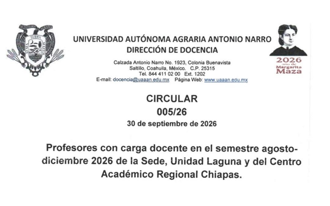 AVISO.  DIRECCIÓN DE DOCENCIA