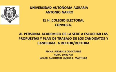 Al personal académico de la Sede
